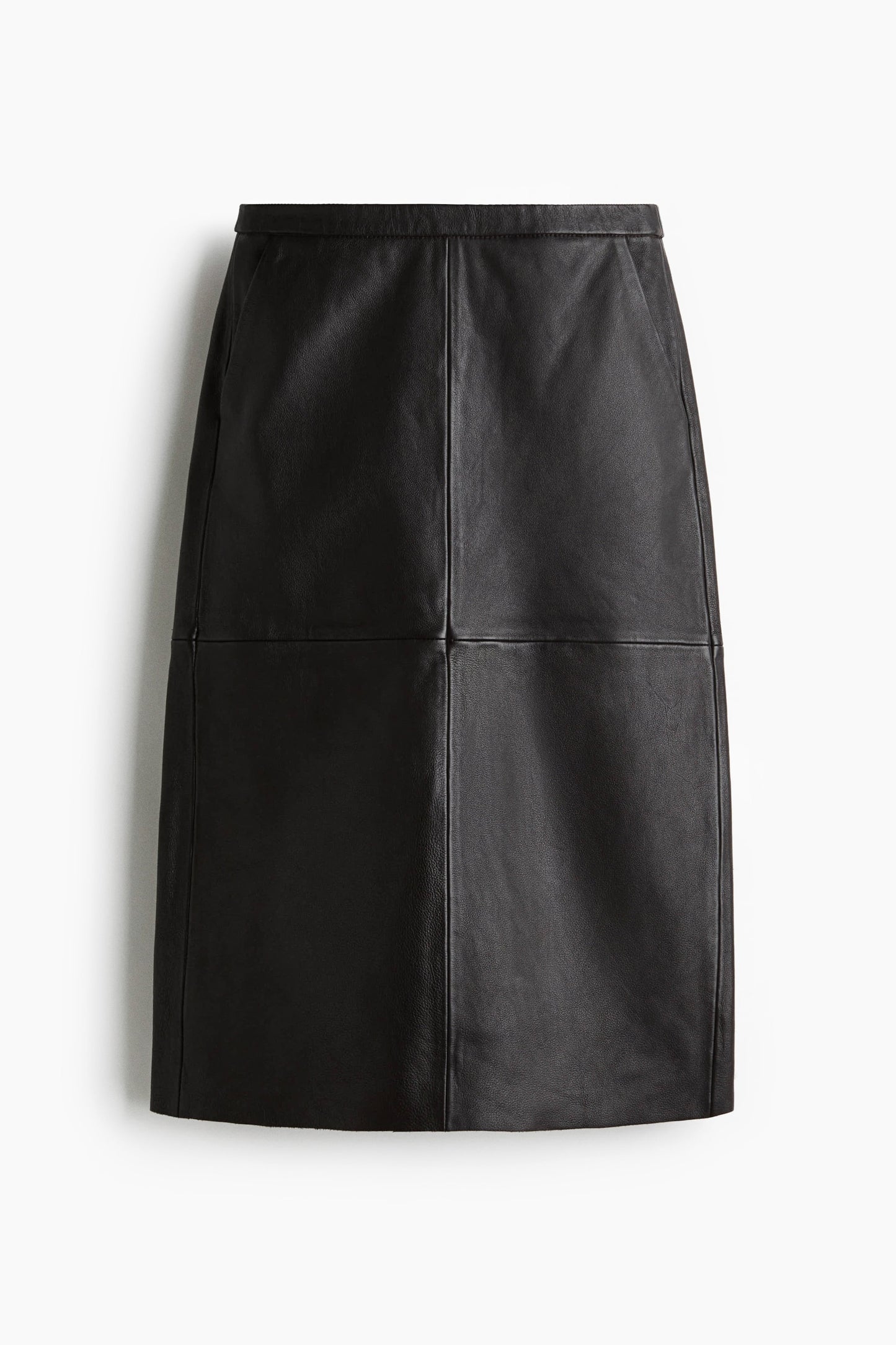 Leather pencil skirt