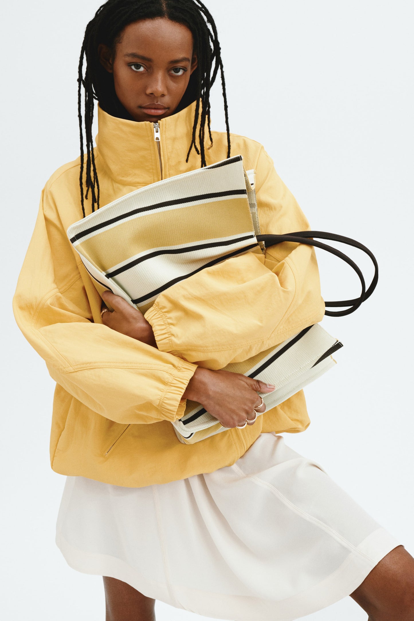 Oversized nylon jacket