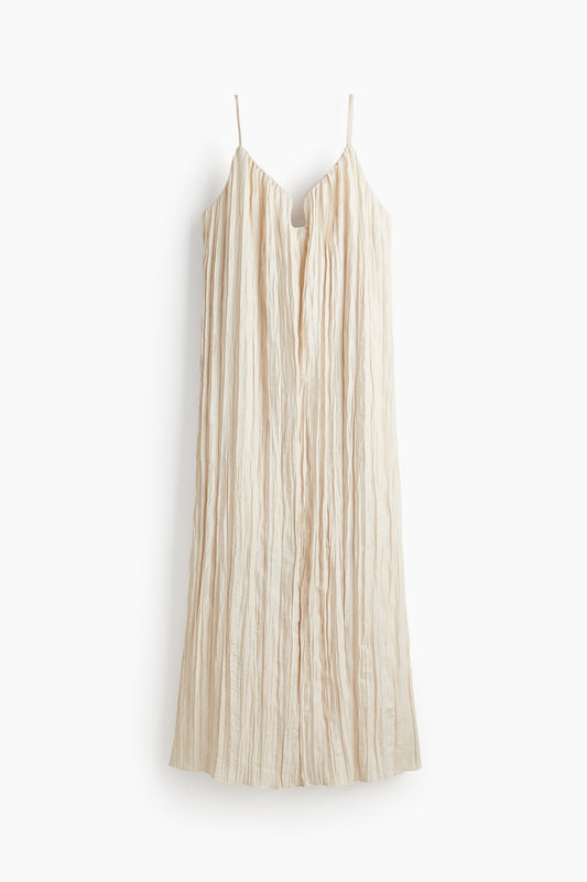 Crinkled strappy dress