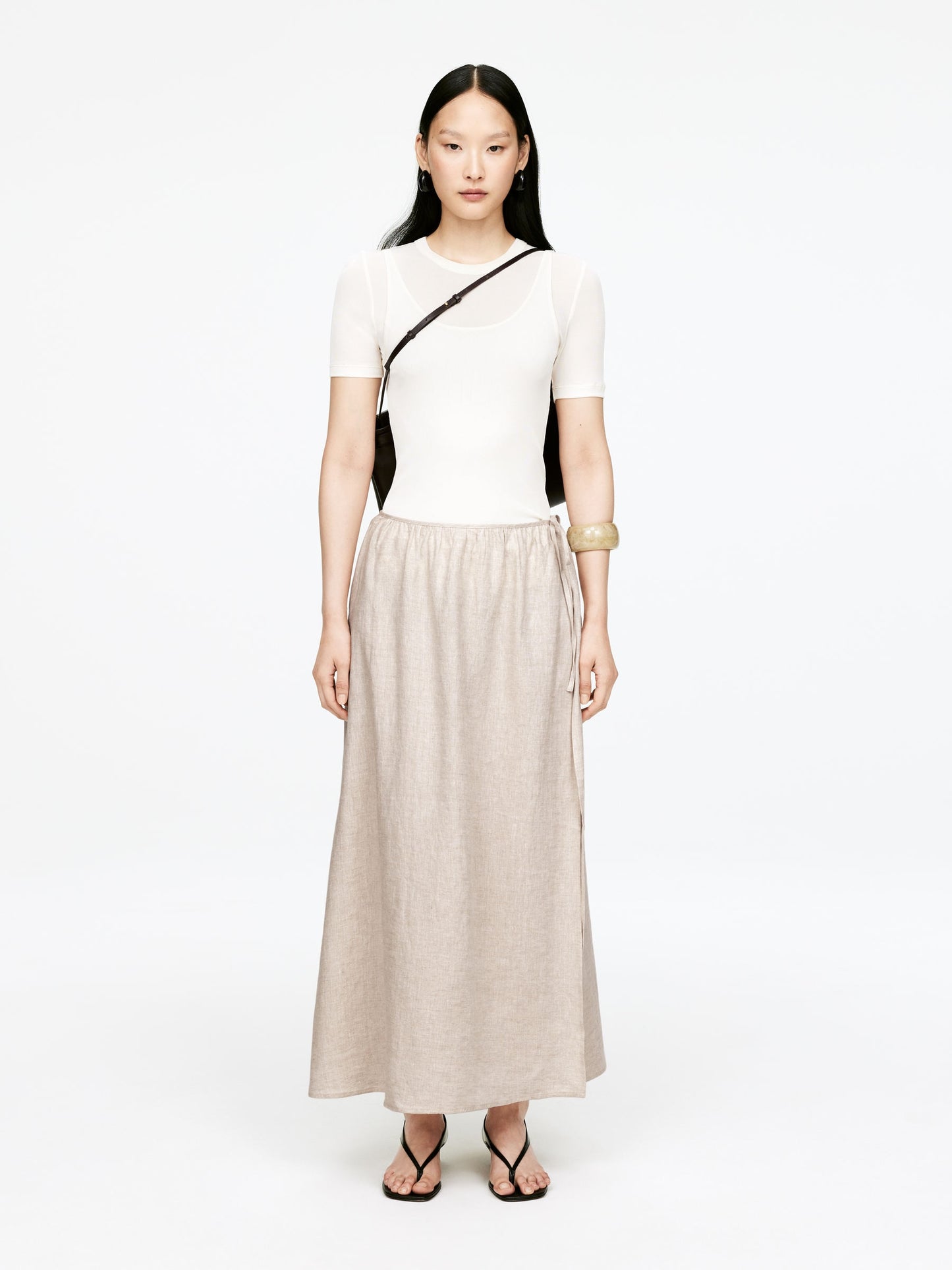 Linen Wrap Skirt