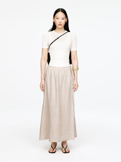 Linen Wrap Skirt