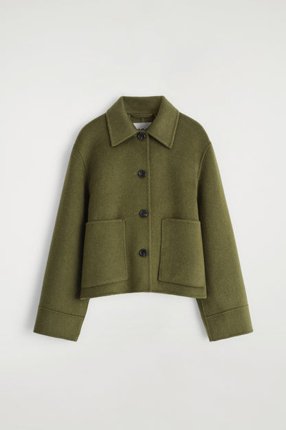Boxy Double-Faced Wool Jacket