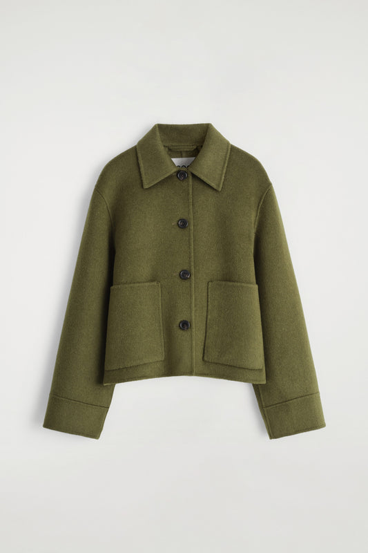 Boxy Double-Faced Wool Jacket