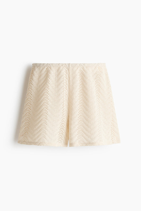 Knitted pull-on shorts