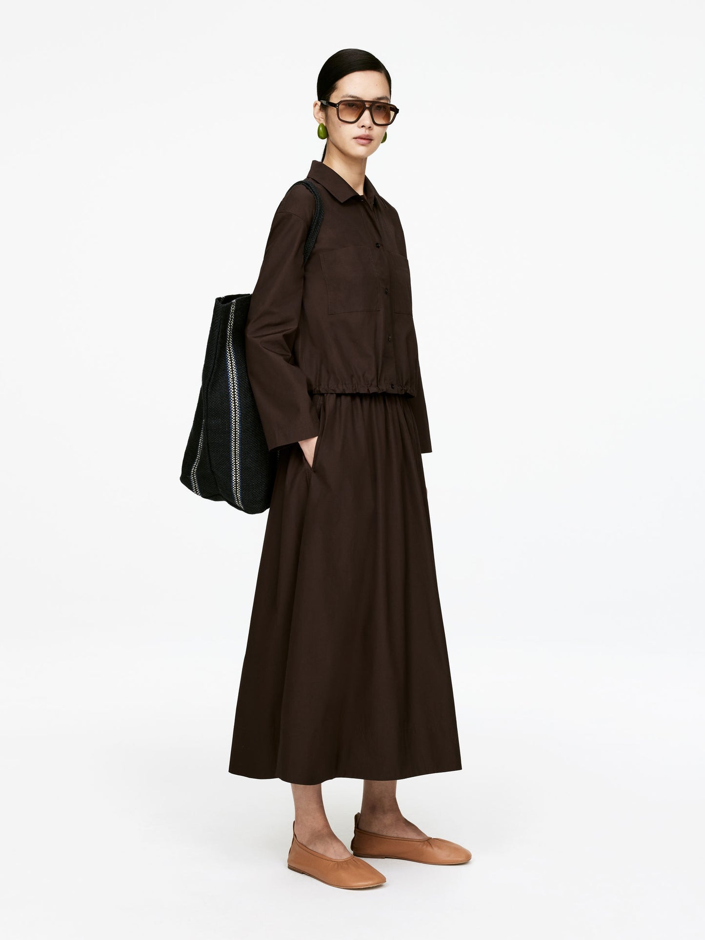 Cropped Blouson Jacket