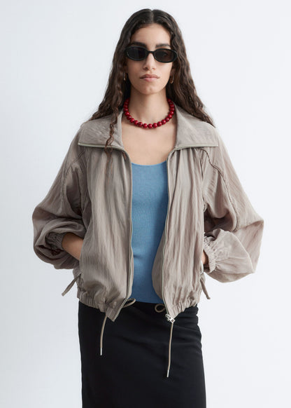 Sporty Viscose-Blend Jacket