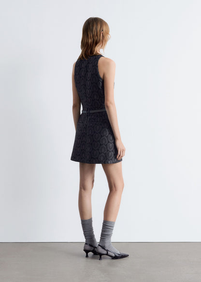 Brocade Mini Dress