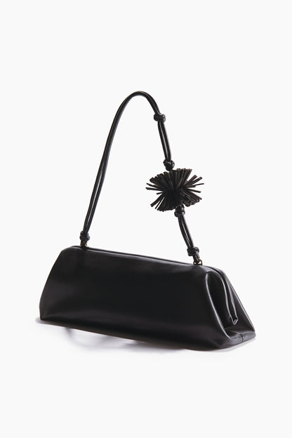 Pompom-detail shoulder bag
