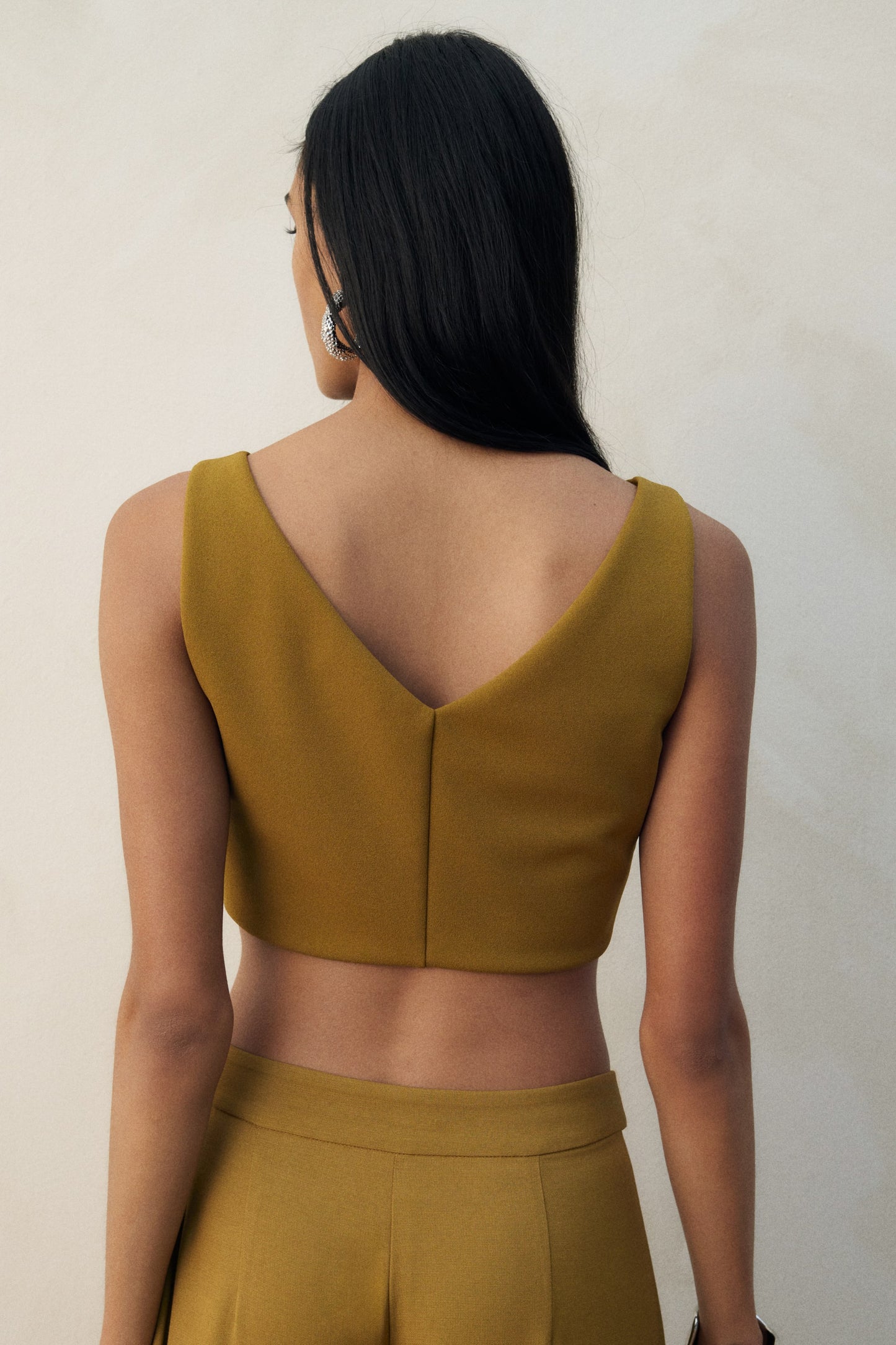 Embellished cropped top
