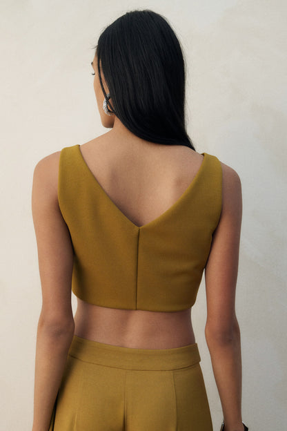 Embellished cropped top