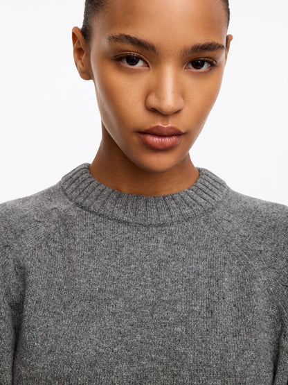 Folded Sleeve Wool Jumper