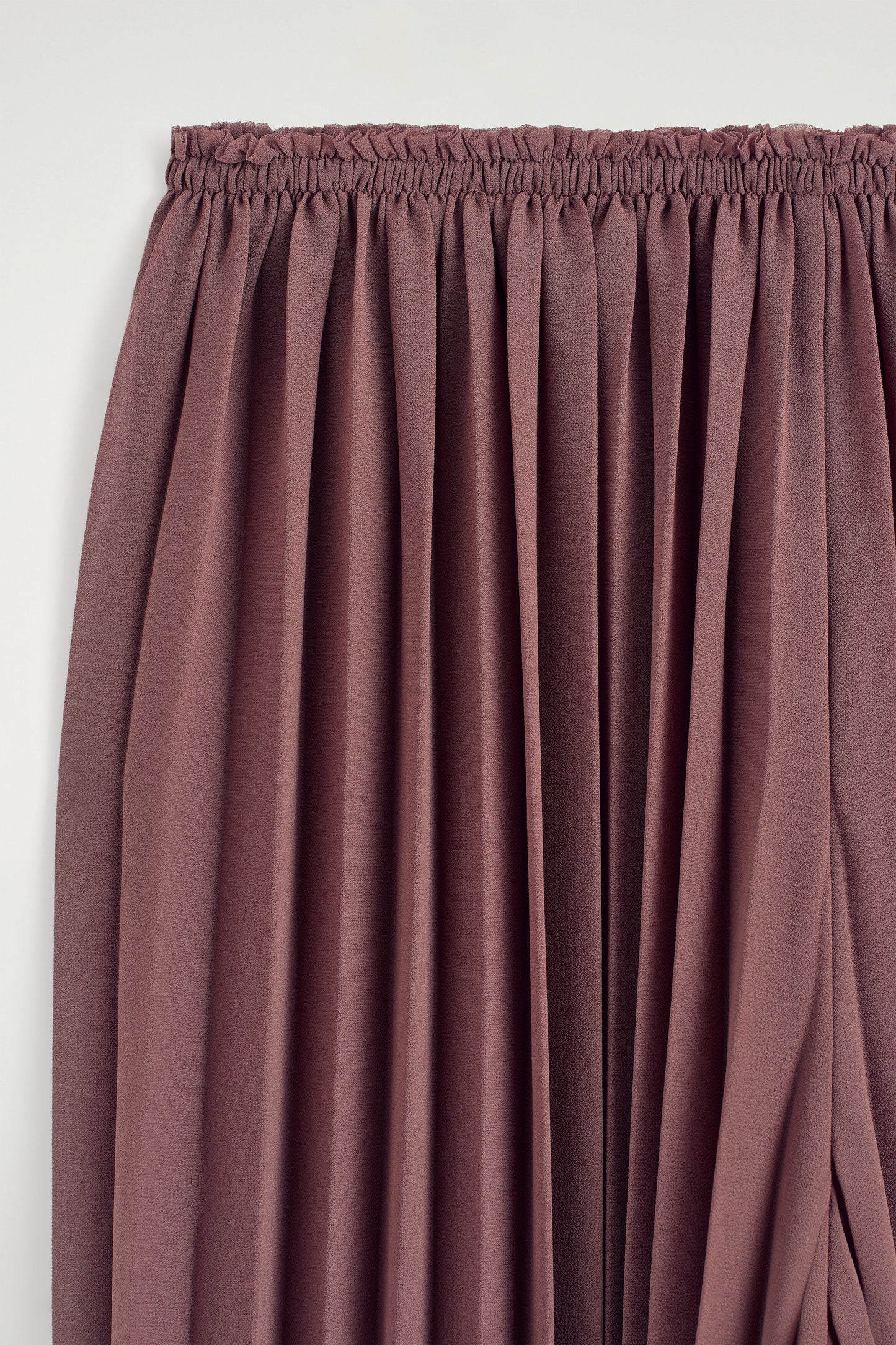 Pleated georgette trousers