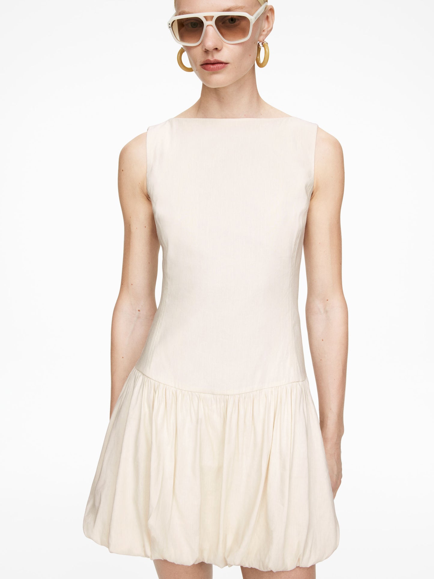 Bubble-Hem Dress