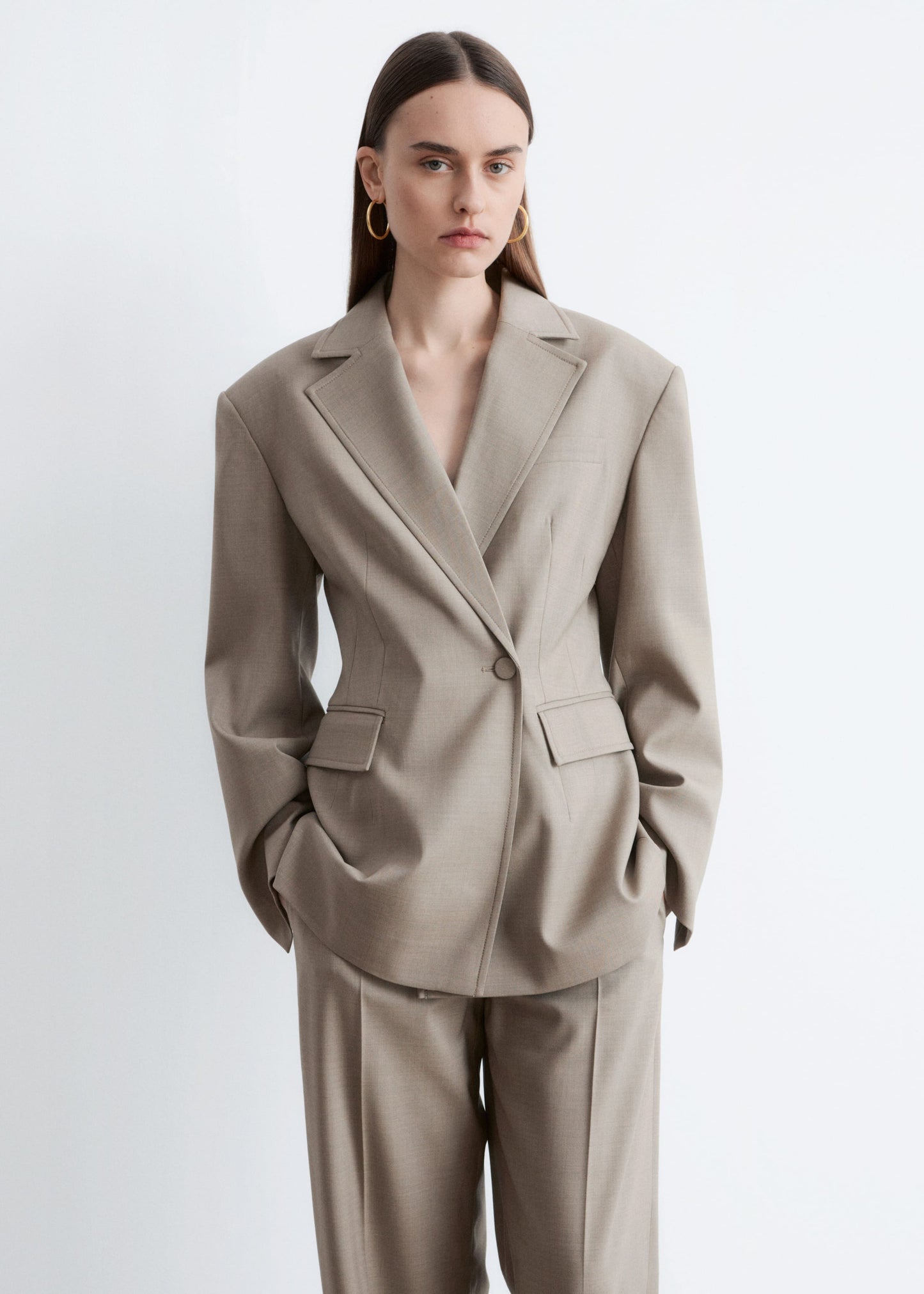 Tapered  Merino-Wool Blazer