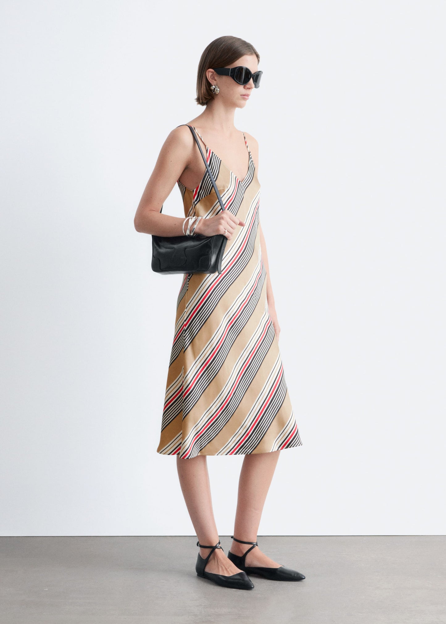 Satin Slip Midi Dress