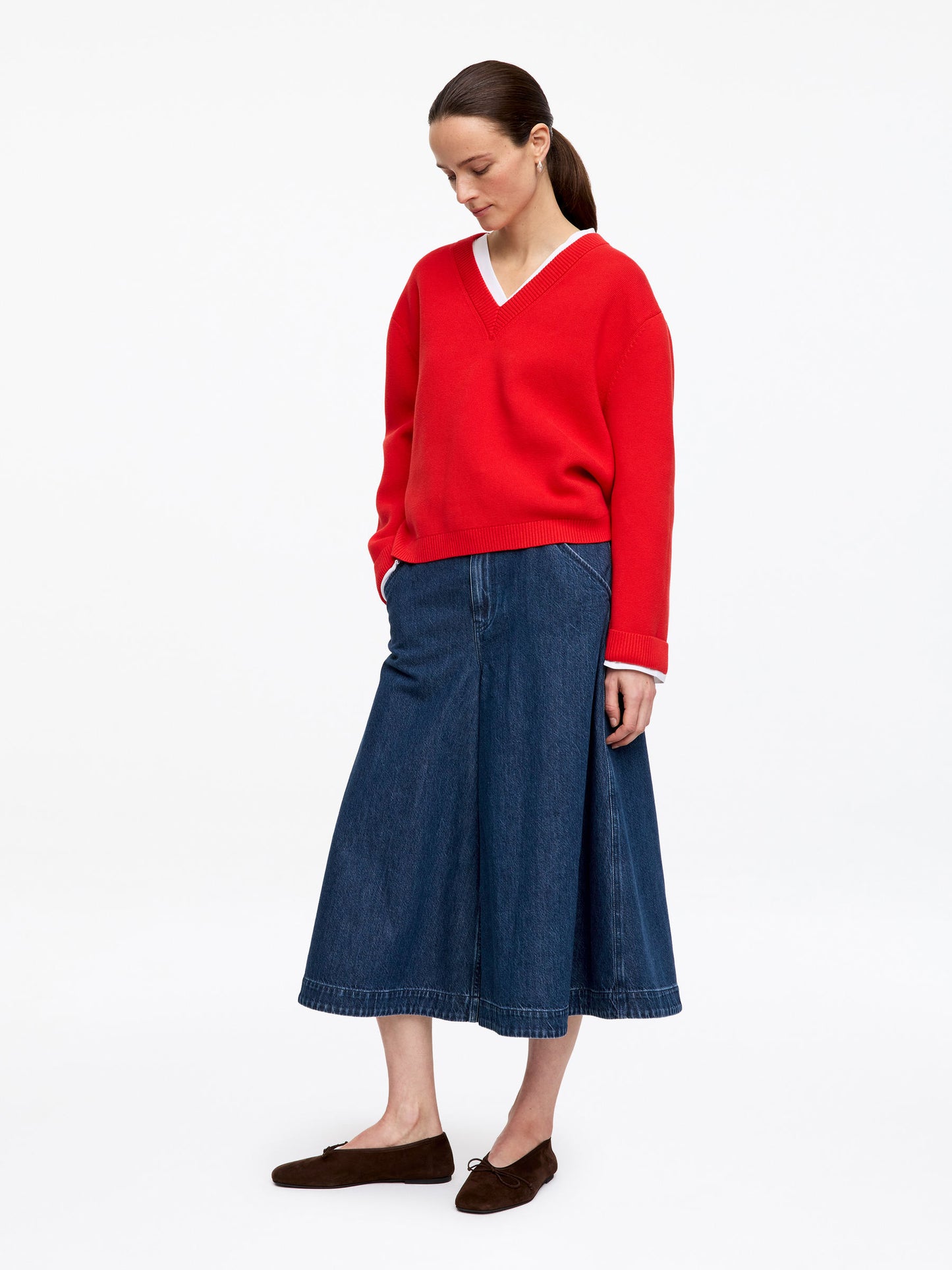 Denim Culotte Trousers