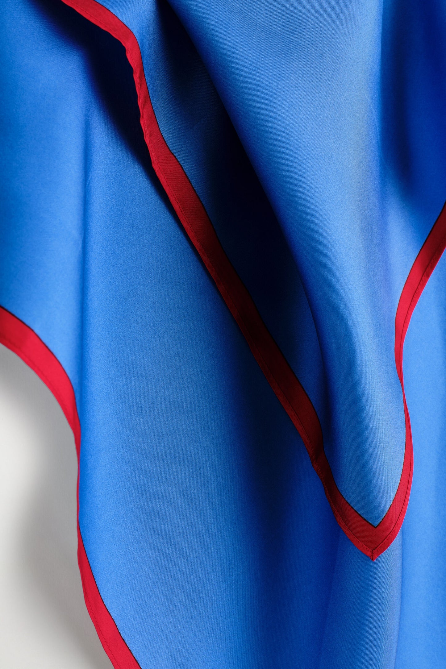 Contrast-Tipped Silk Scarf