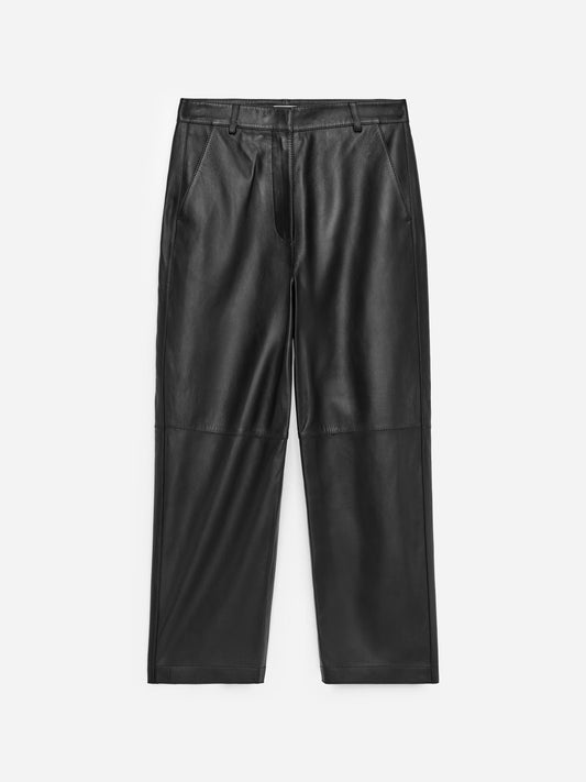 Relaxed Leather Trousers
