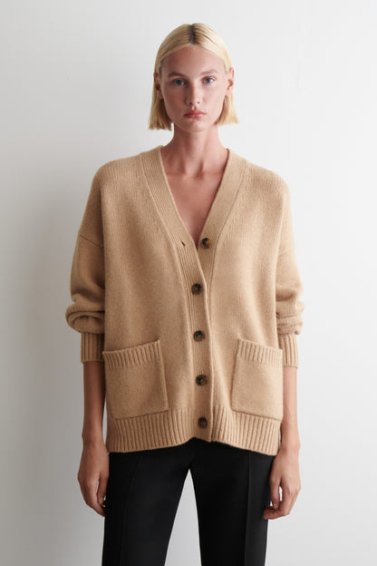 Oversized Cashmere-Blend Cardigan