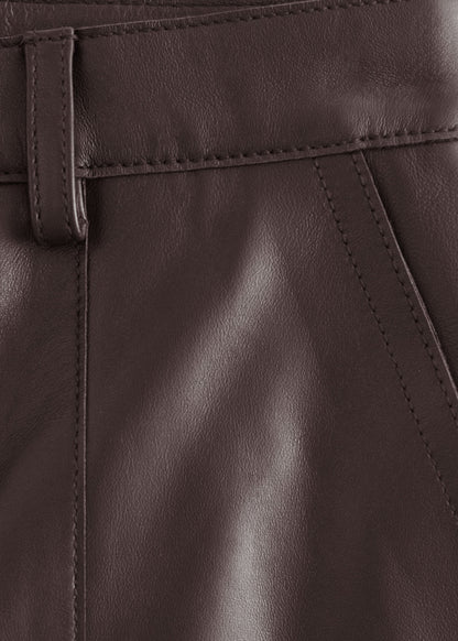 Nappa Leather Bermuda Shorts