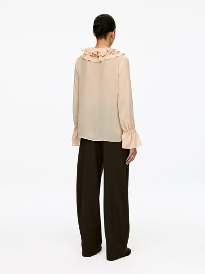 Frill-Collar Blouse