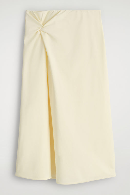 Twist-Detail Midi Skirt