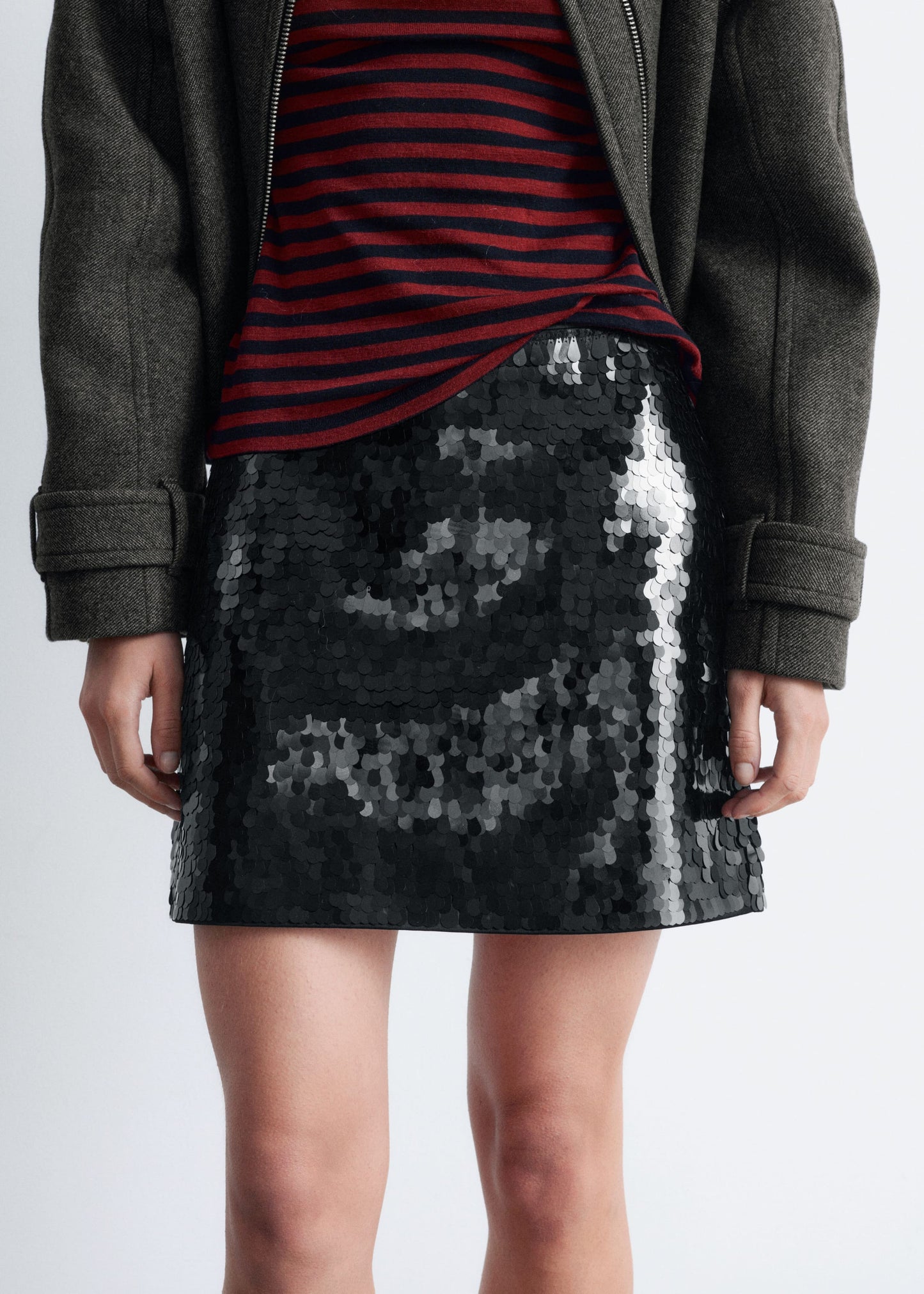 Sequin Mini Skirt