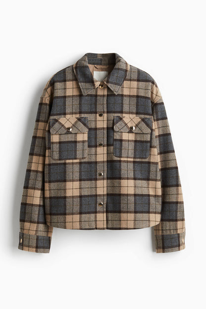 Oversized shacket