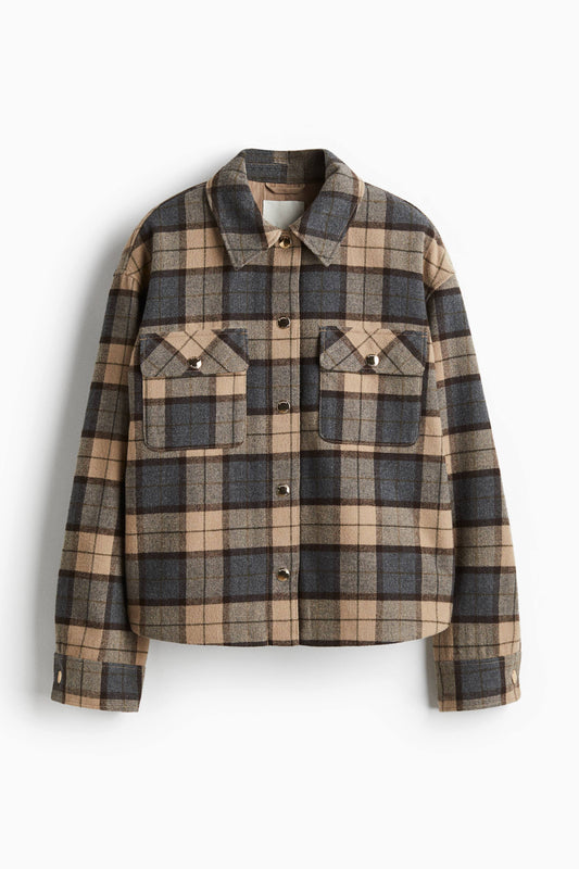 Oversized shacket