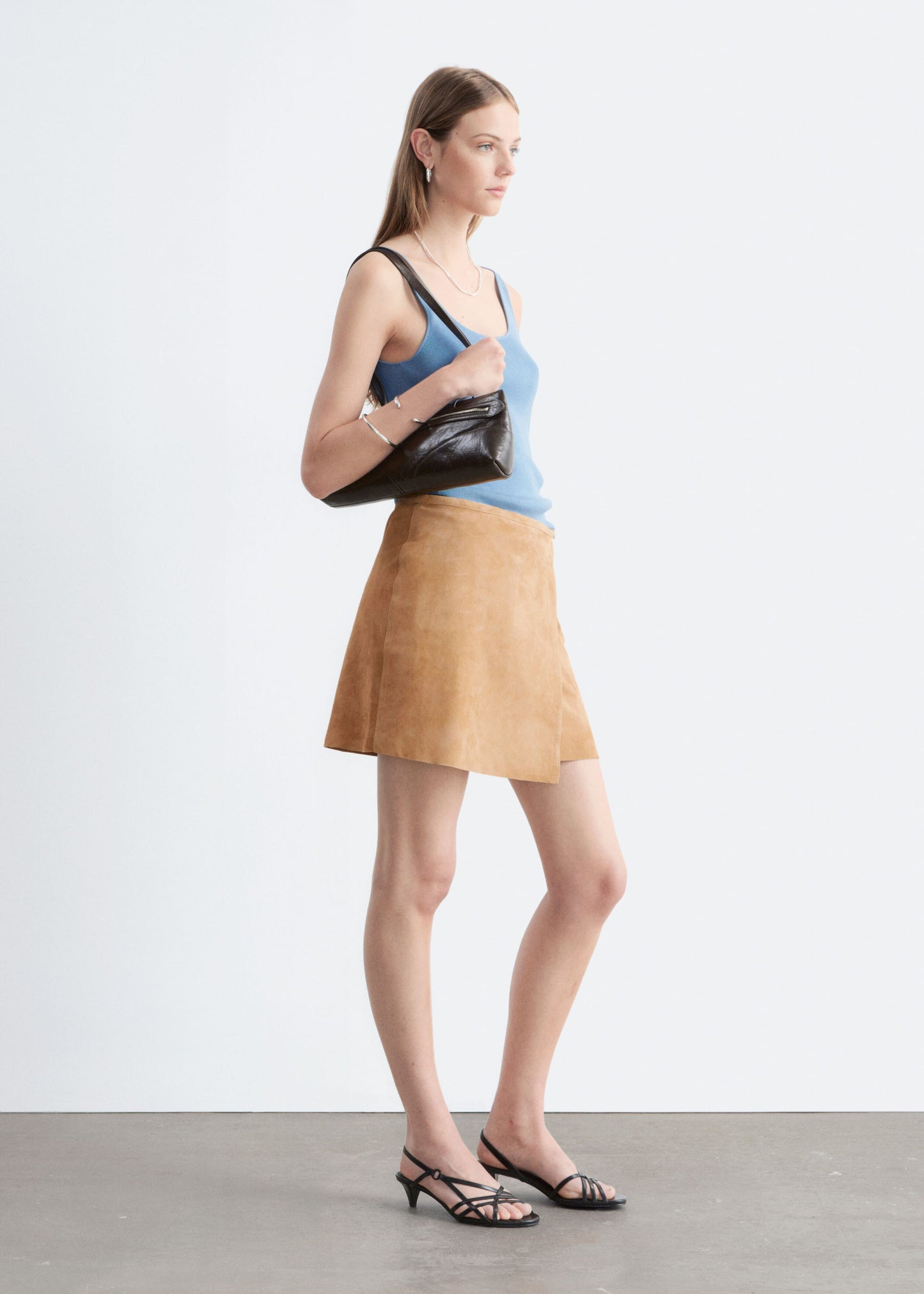 Suede Mini Skirt