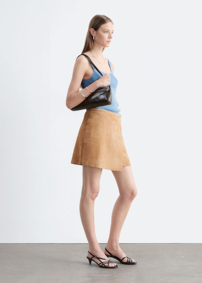 Suede Mini Skirt