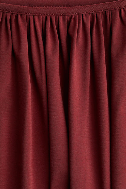 High-slit maxi skirt