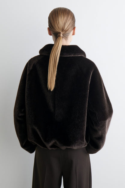 Fur-effect jacket