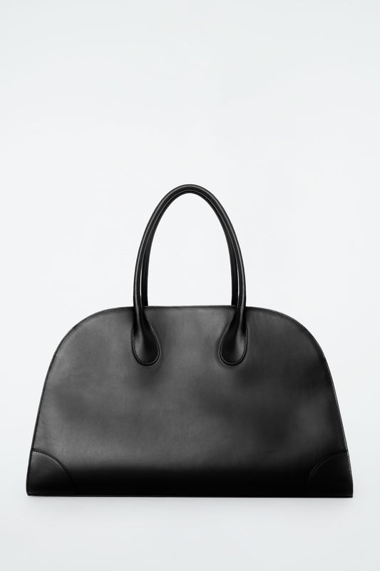 Studio leather bowling bag