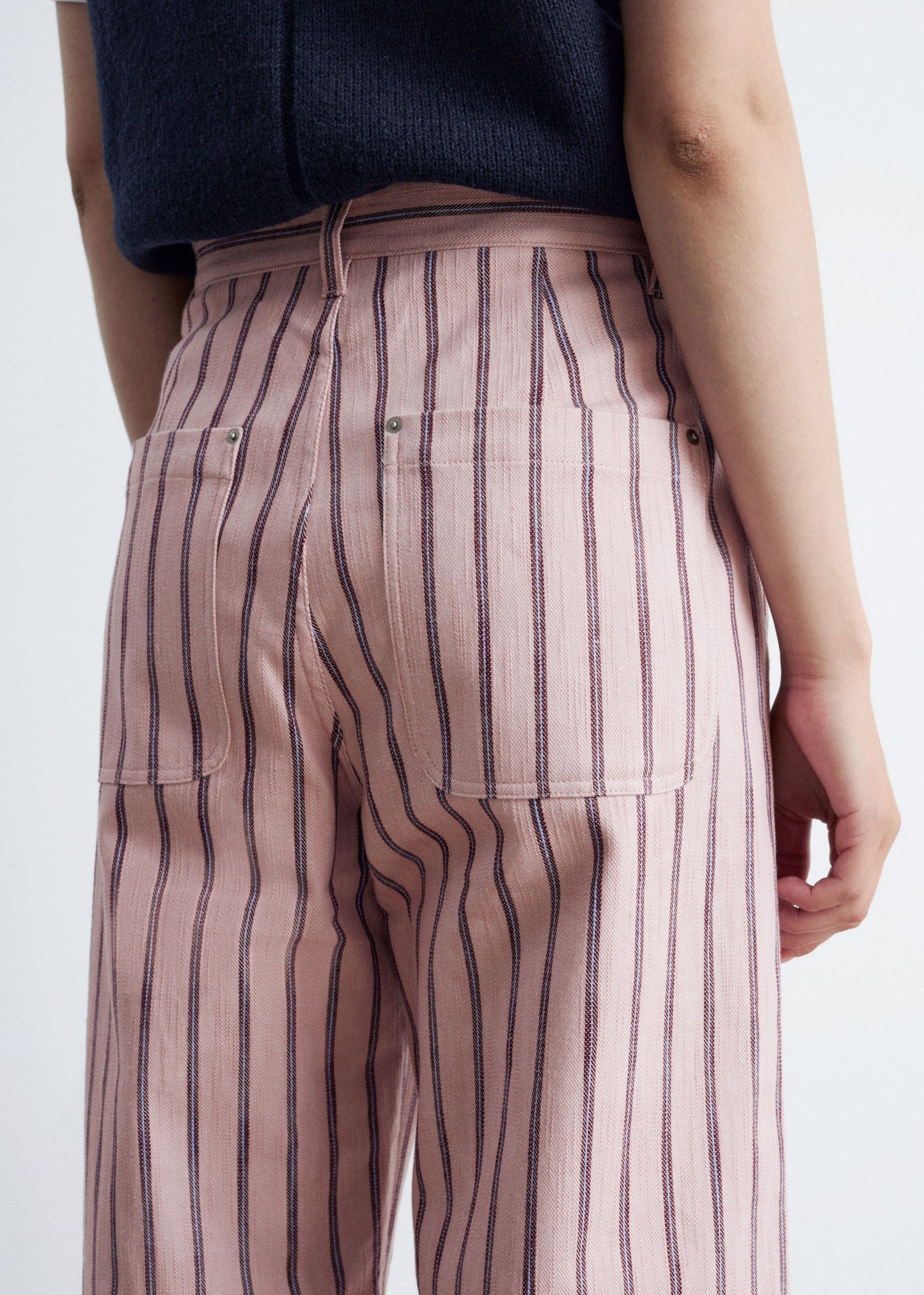 Striped Cotton Trousers