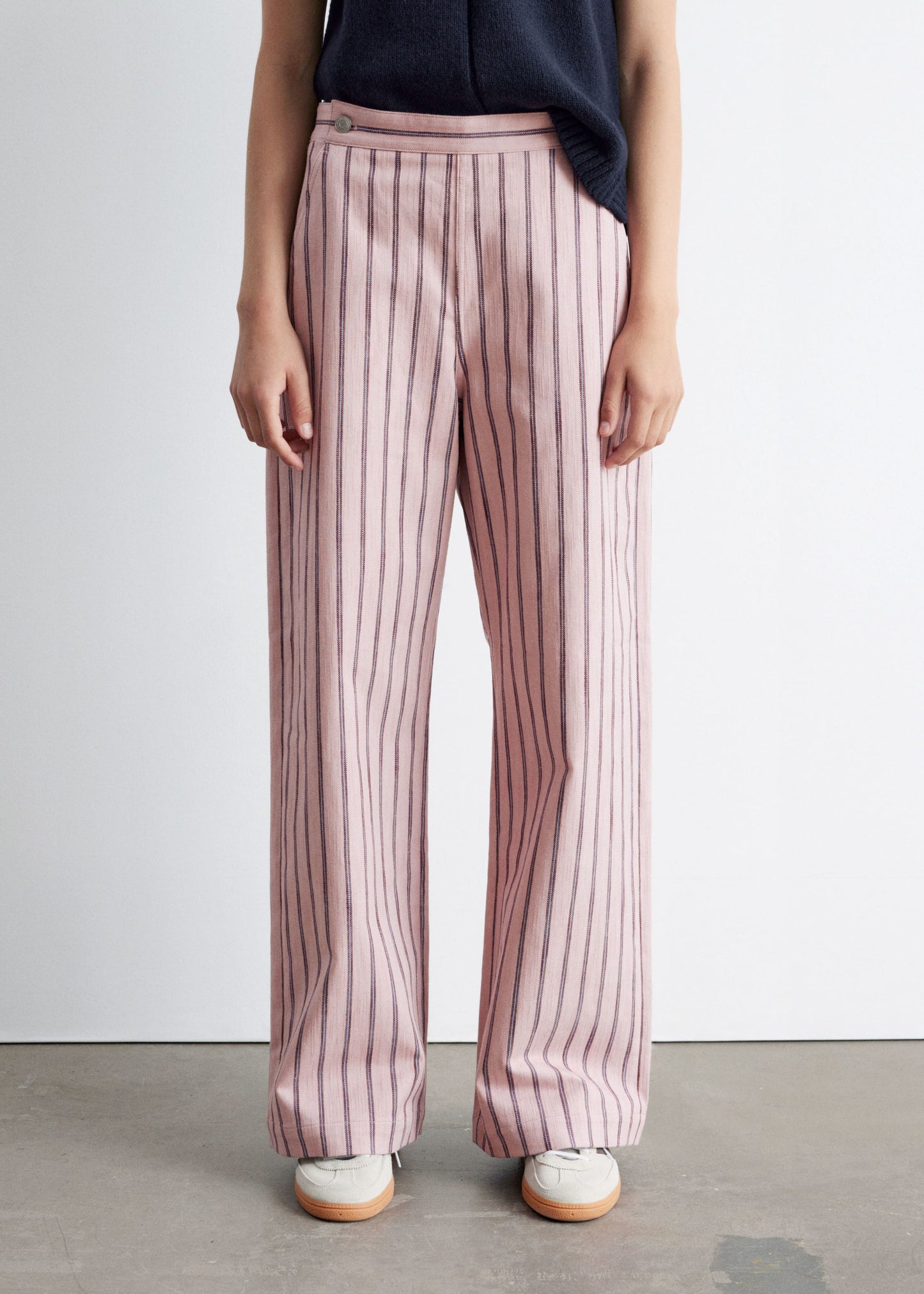 Striped Cotton Trousers