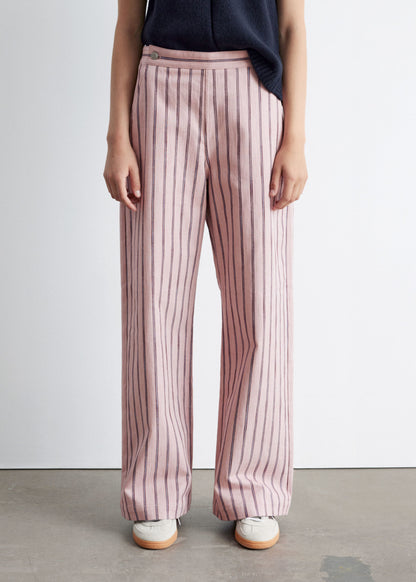 Striped Cotton Trousers