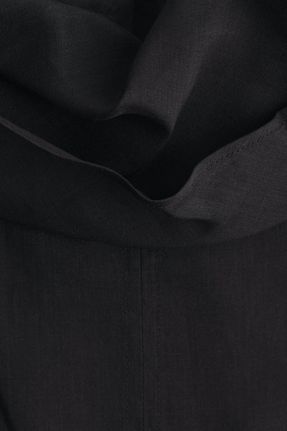 Ramie-blend peplum top