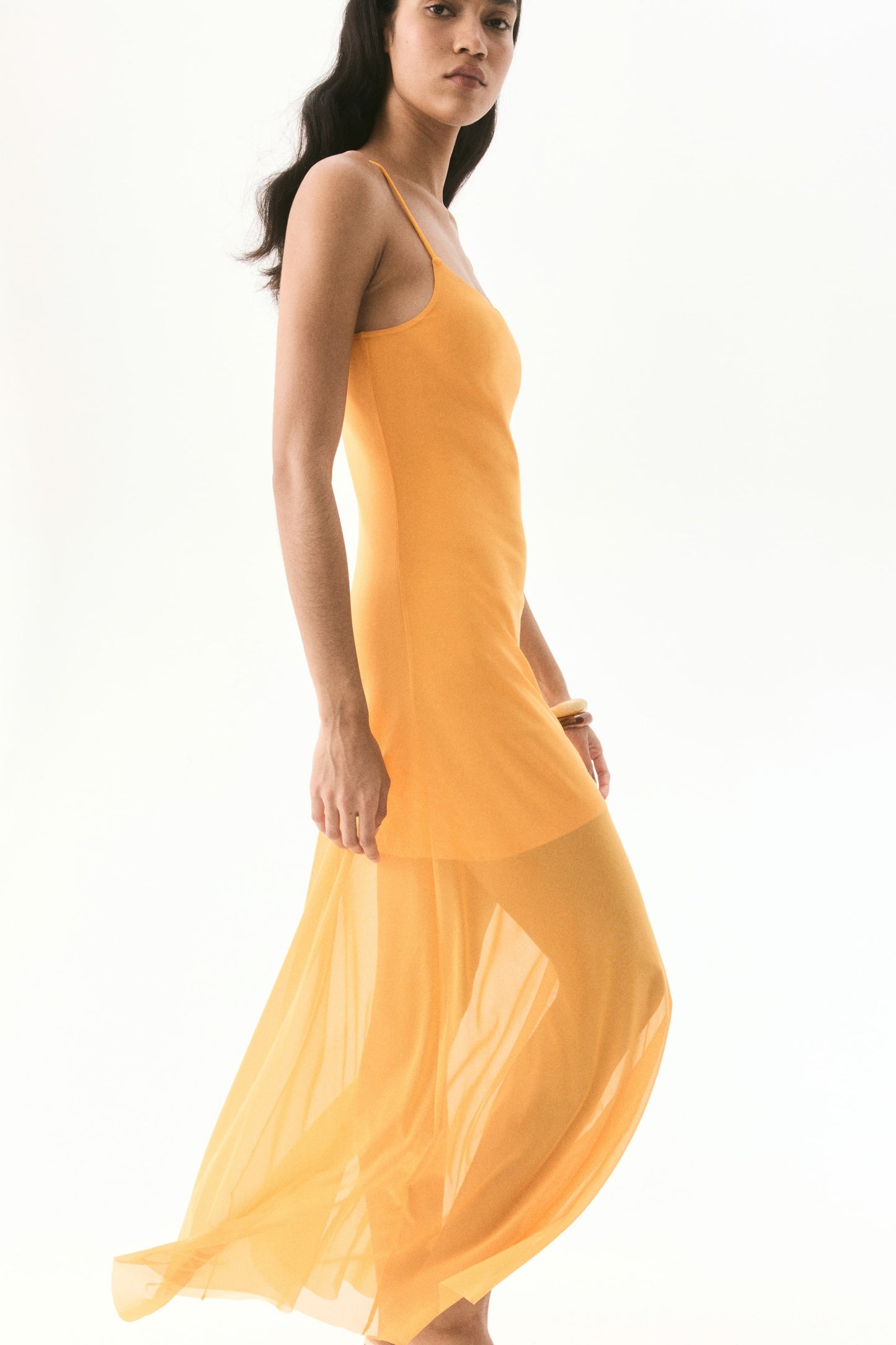 Strappy mesh dress
