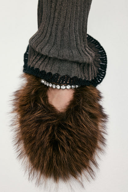 Embellished slippers