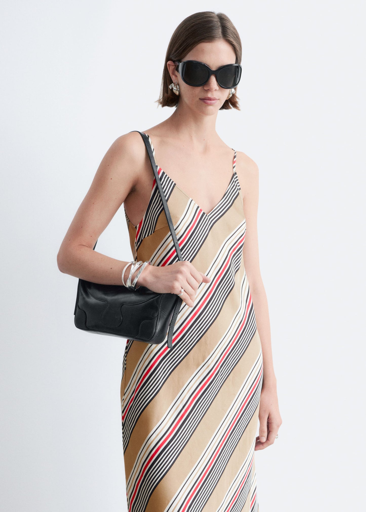 Satin Slip Midi Dress