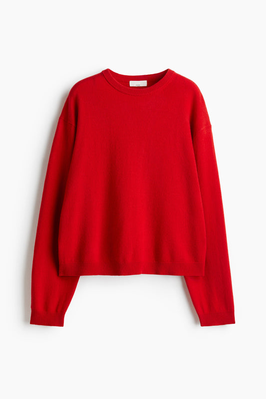 Fine-knit cashmere jumper