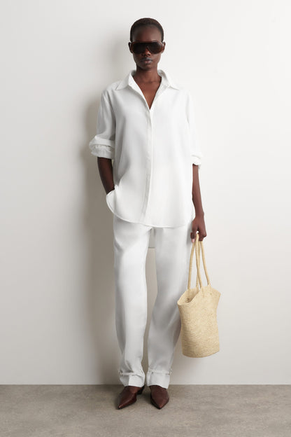 Hand-Woven Straw Market Tote