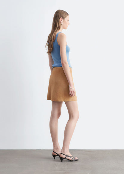 Suede Mini Skirt