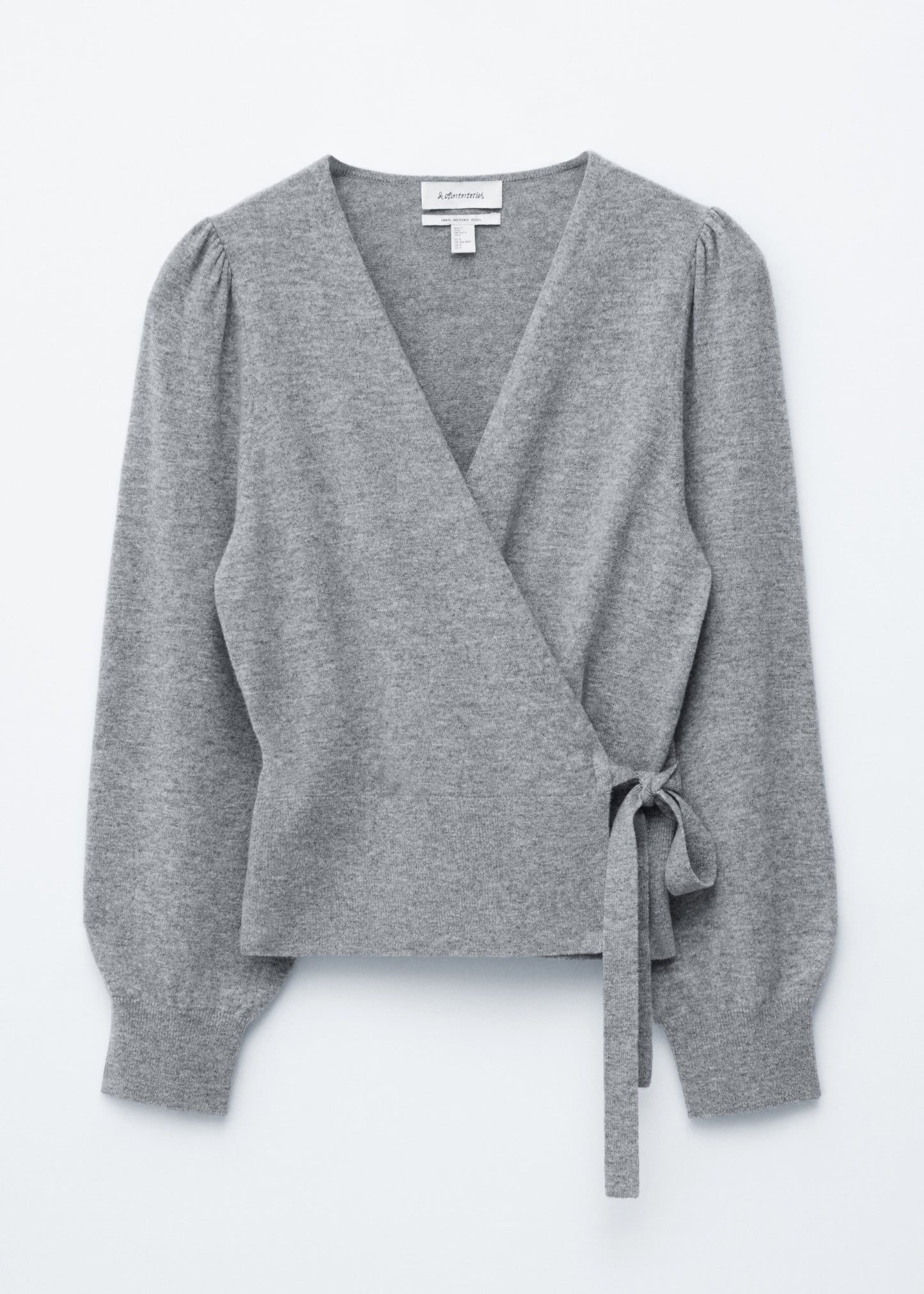Merino Wool Wrap Cardigan