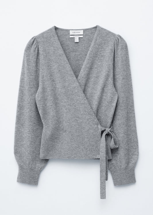 Merino Wool Wrap Cardigan