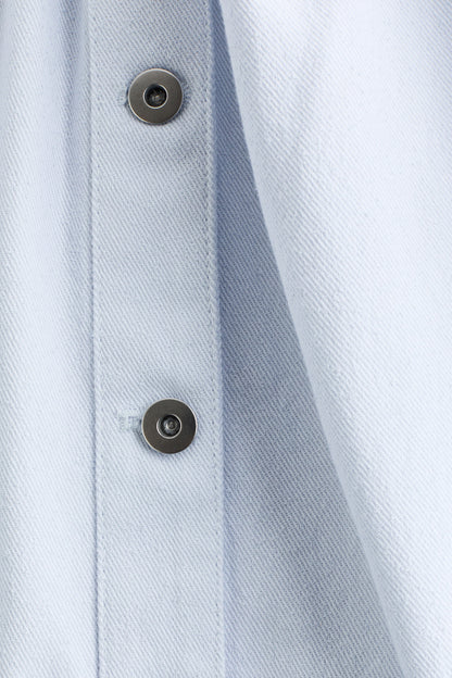 Shoulder-pad twill shirt