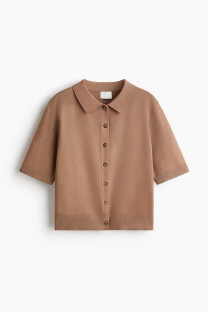 Collared cardigan
