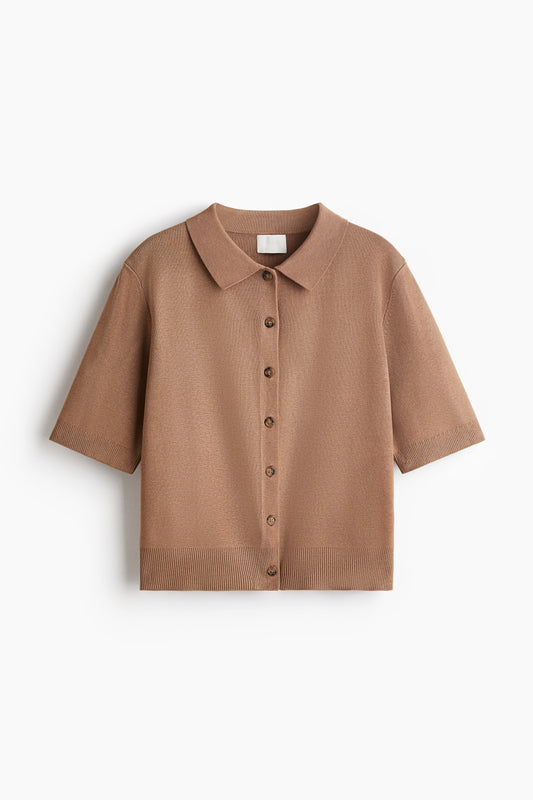 Collared cardigan
