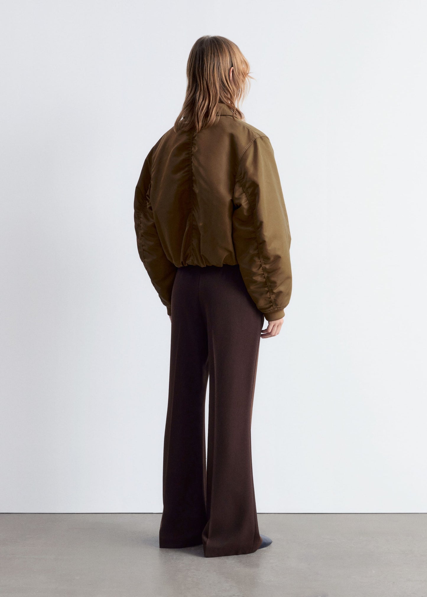 Cropped Bomber Jacket
